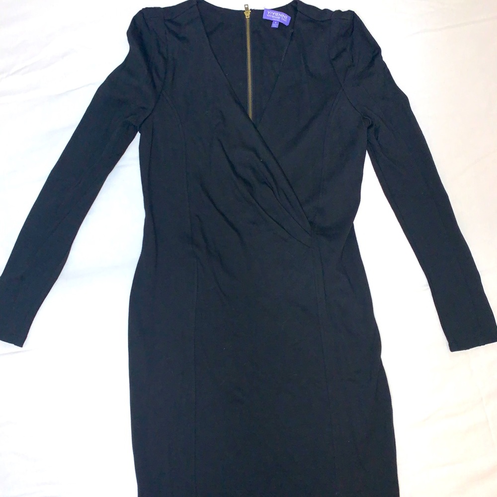 Vivienne by Vivienne Tam Classic Long Sleeve Navy Dress - never worn!